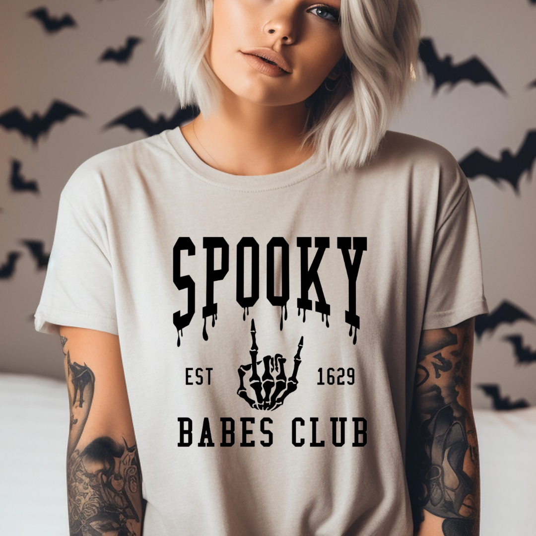 Spooky Babes Club - Screen Print Transfer