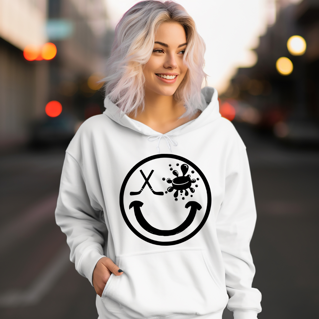 DTF Full Color Transfer - Hockey Smiley