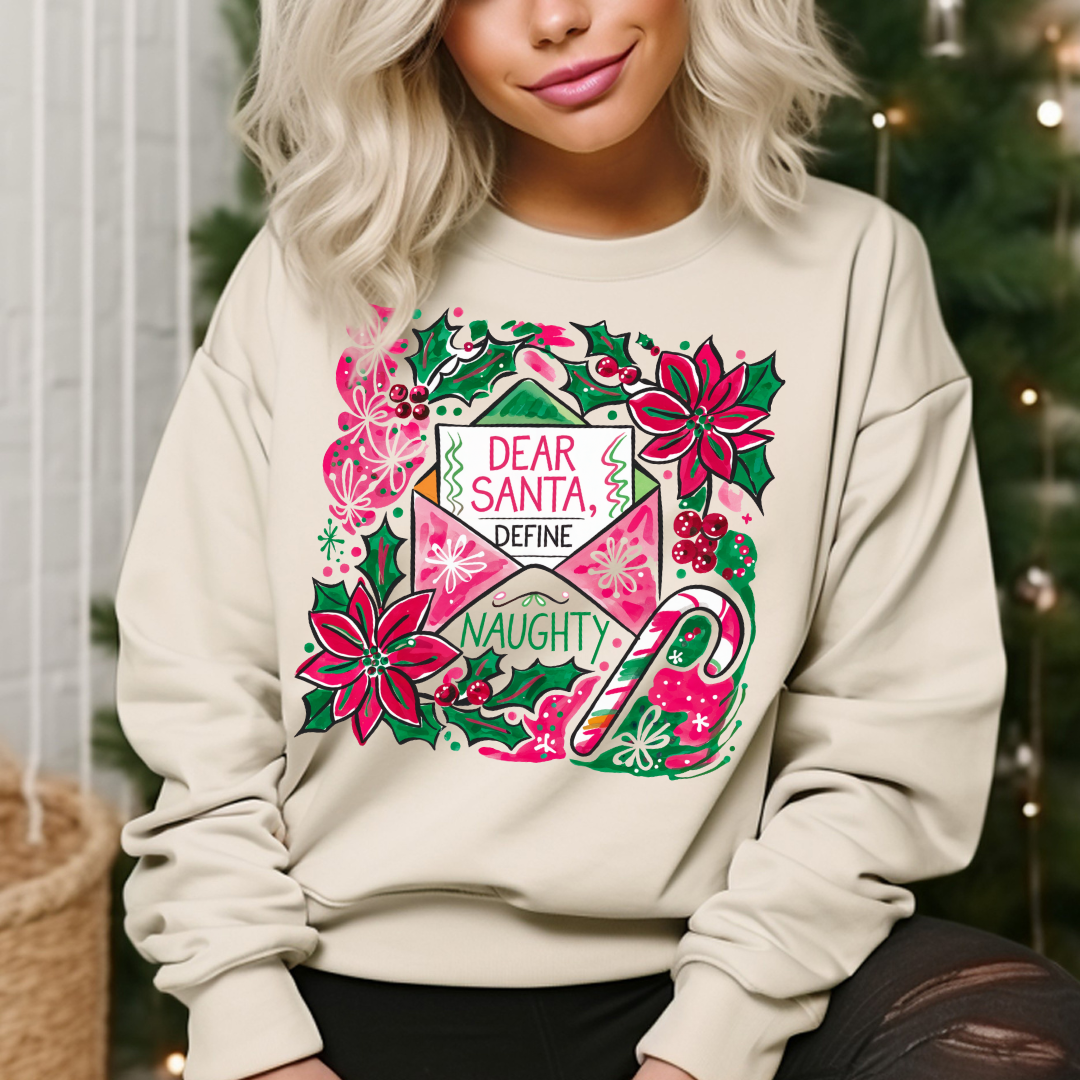 DTF Full Color TShirt Transfer - Dear Santa Letter