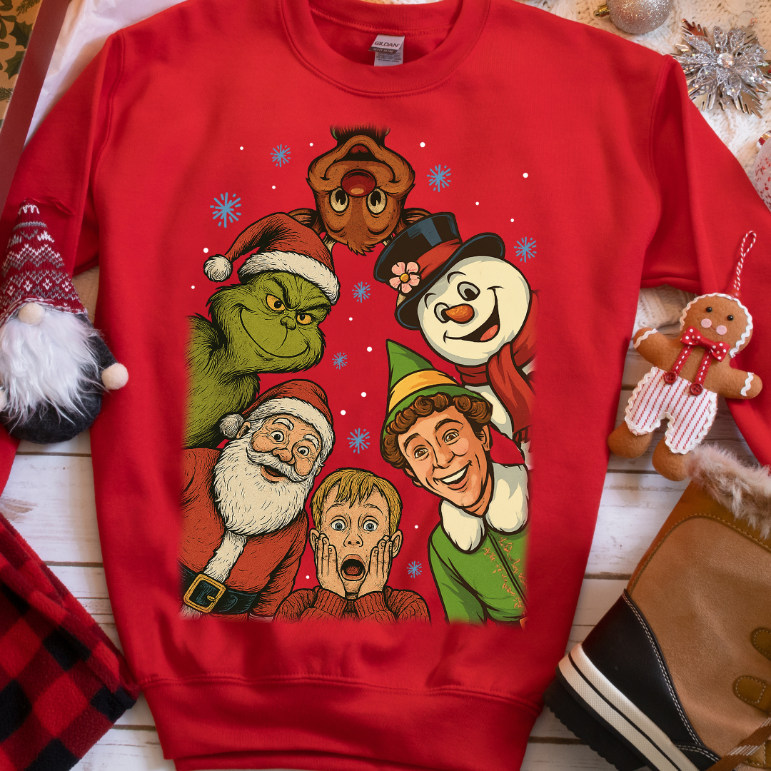 DTF Full Color TShirt Transfer - Holiday Characters