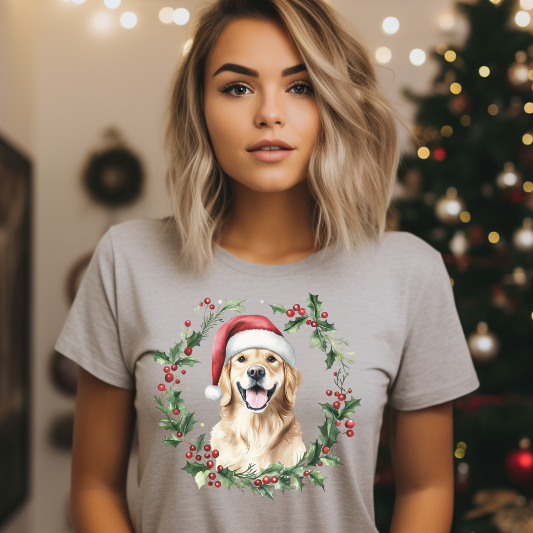 DTF Full Color TShirt Transfer - Mistletoe Golden