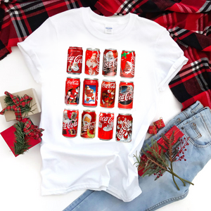 DTF Full Color TShirt Transfer - Christmas Soda