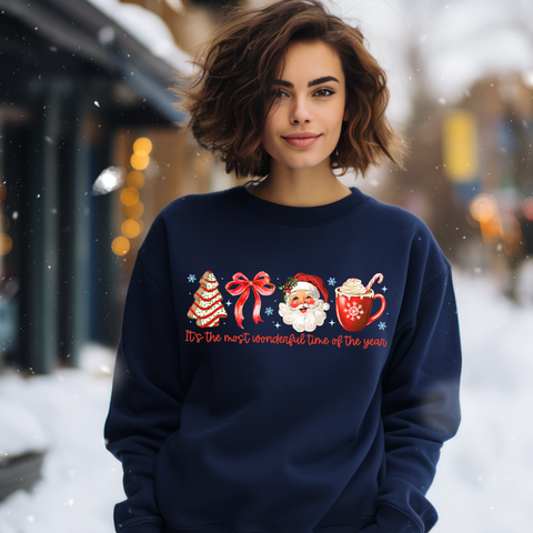 DTF Full Color Transfer - It's The Most Wonderful - Red
