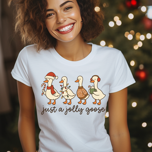 DTF Full Color TShirt Transfer - Just A Jolly Goose