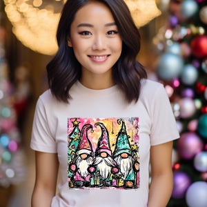DTF Full Color Transfer - Preppy Christmas Gnomes