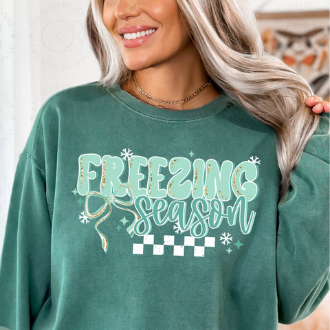 DTF Full Color Transfer - Freezing Season Mint