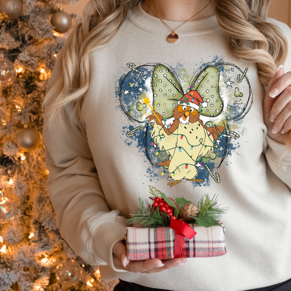 DTF Full Color TShirt Transfer - Bear & Friends Xmas Ears (YOU PICK THE CHARACTER!)