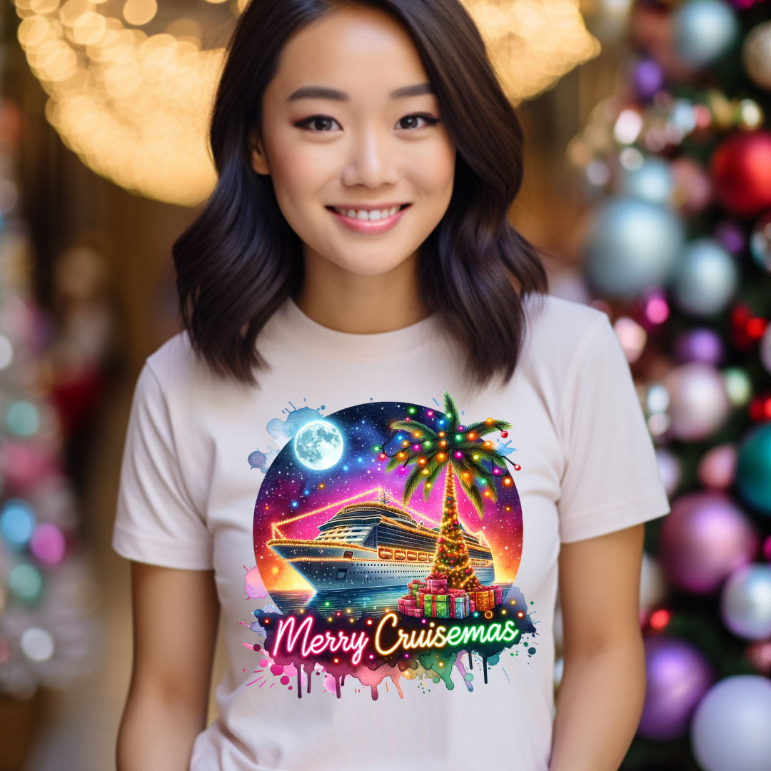 DTF Full Color TShirt Transfer - Merry Cruisemas