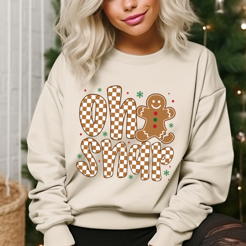 DTF Full Color TShirt Transfer - Oh Snap Check