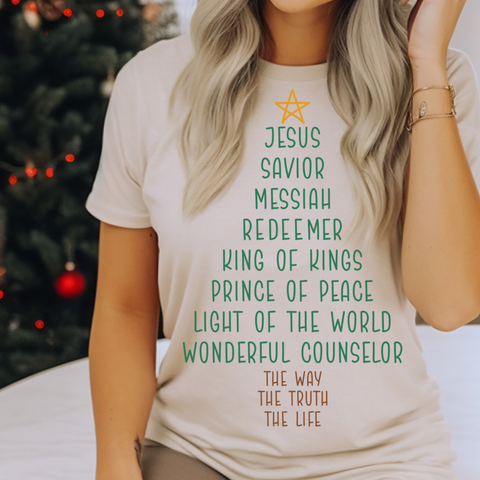 DTF Full Color TShirt Transfer - Jesus Savior Tree