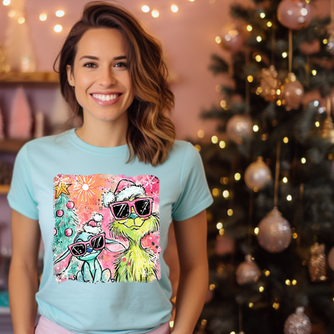 DTF Full Color TShirt Transfer - Painted G & Stch