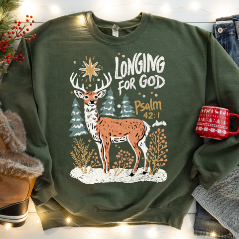 DTF Full Color TShirt Transfer - Longing For God