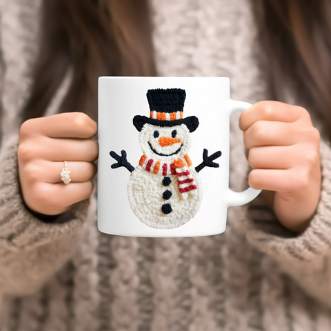 UV DTF Decal - Faux Chenille Snowman