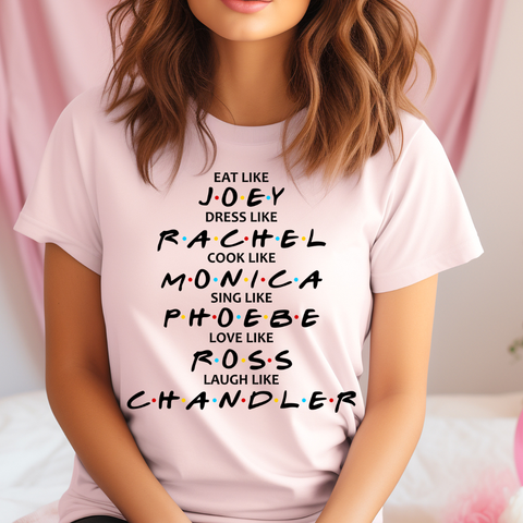 DTF Full Color TShirt Transfer - Eat Like Joey Friends