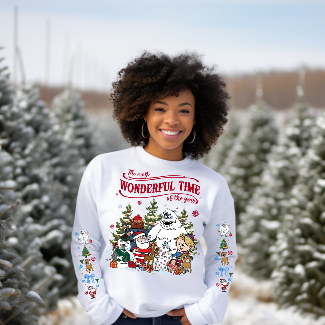 DTF Full Color TShirt Transfer - The Most Wonderful Time - FREE SLEEVES!