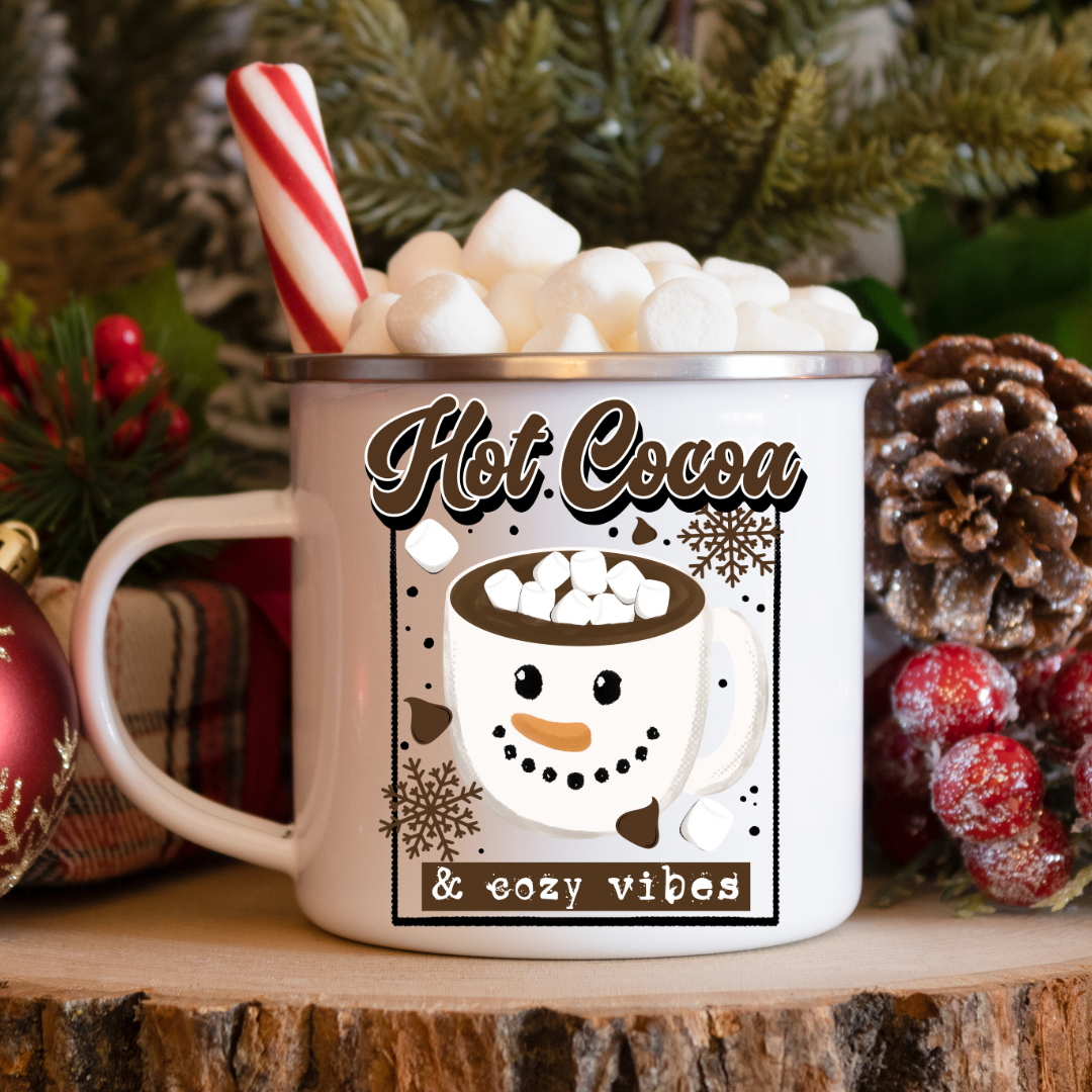 UV DTF Decal - Hot Cocoa & Cozy Vibes