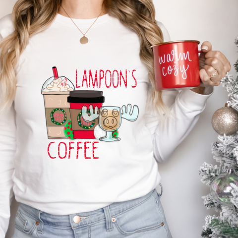 DTF Full Color TShirt Transfer - Lampoon's Coffee