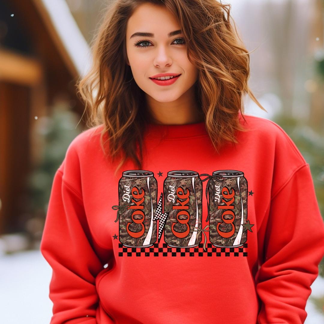 DTF Full Color TShirt Transfer - Camo Check Diet C