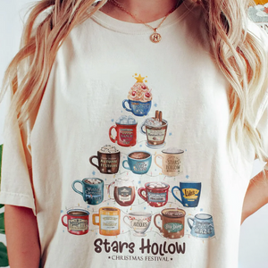 DTF Full Color TShirt Transfer - Stars Hollow Christmas