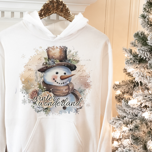 DTF Full Color TShirt Transfer - Winter Wonderland Snowman