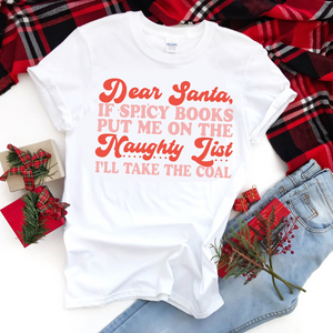 DTF Full Color TShirt Transfer - Dear Santa Spicy Books