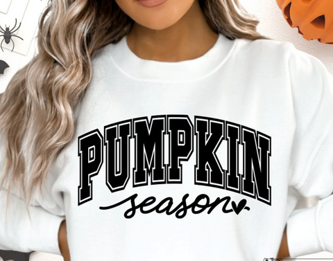 Screen Print Transfer - Pumpkin Season Varsity