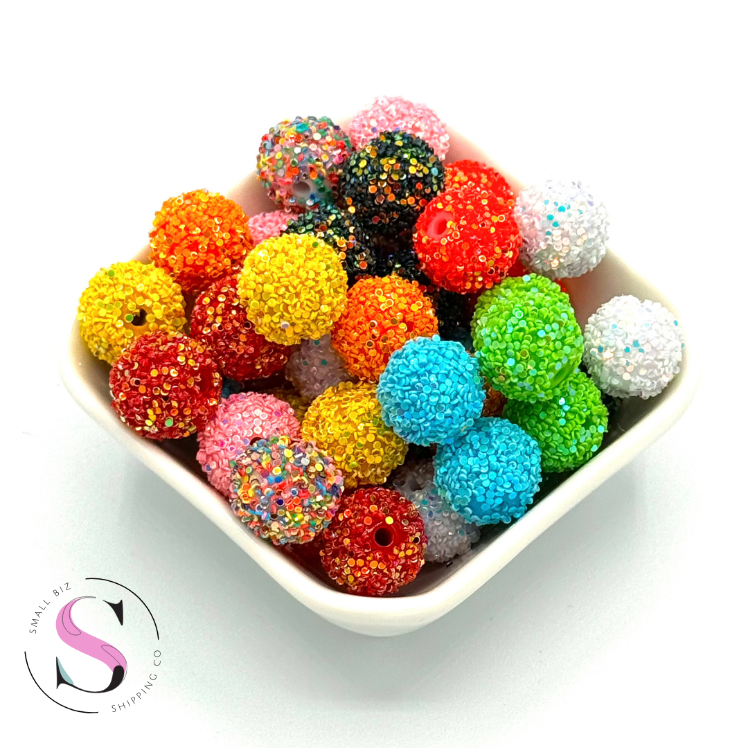 Glitter Sprinkle - Acrylic Bead