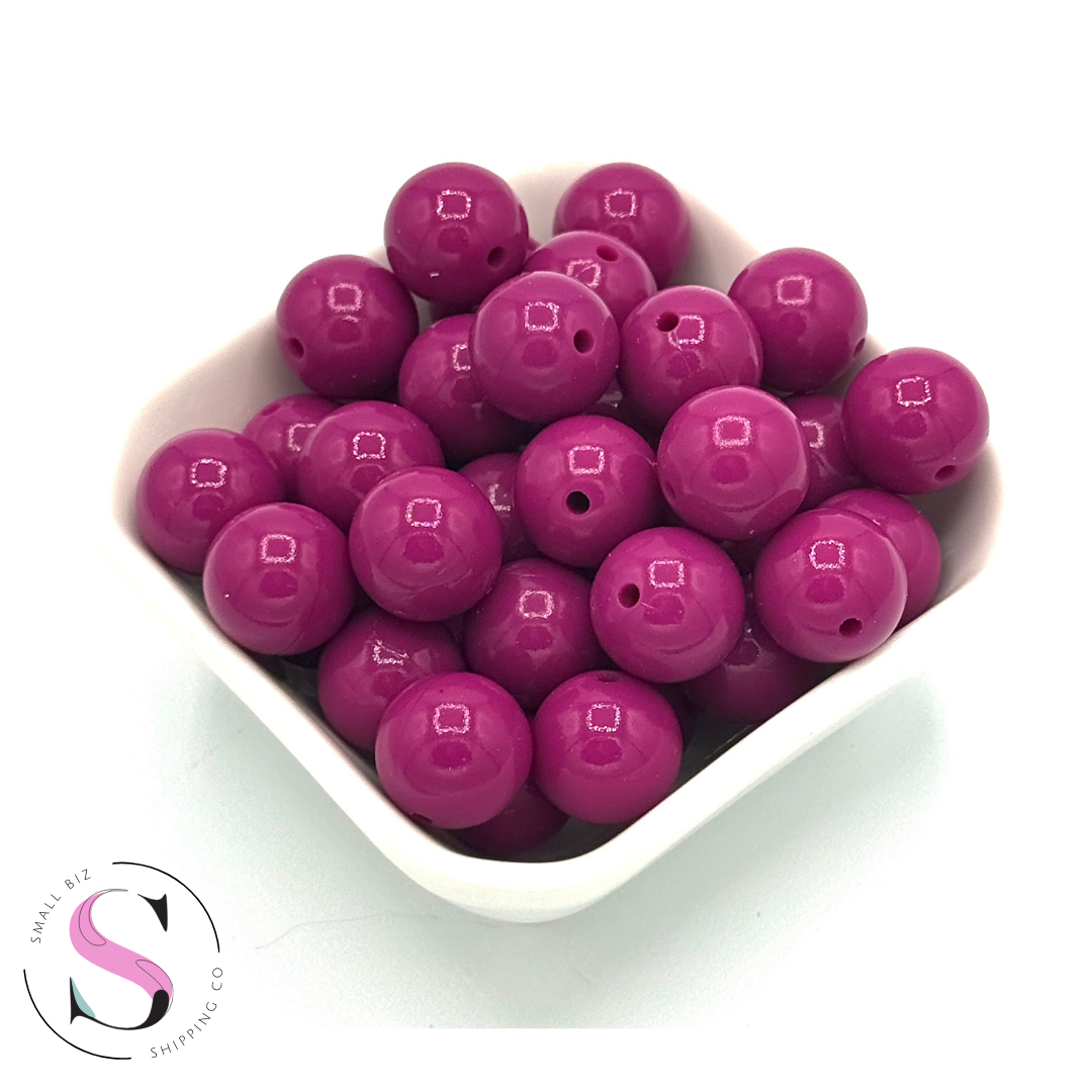 15mm Liquid SIlicone Beads - Crunchberry