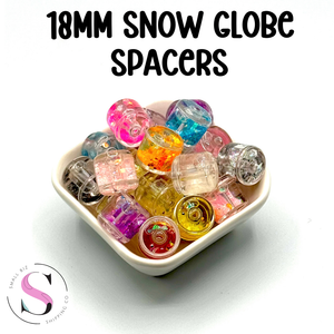 18mm Snow Globe Spacers - Assorted