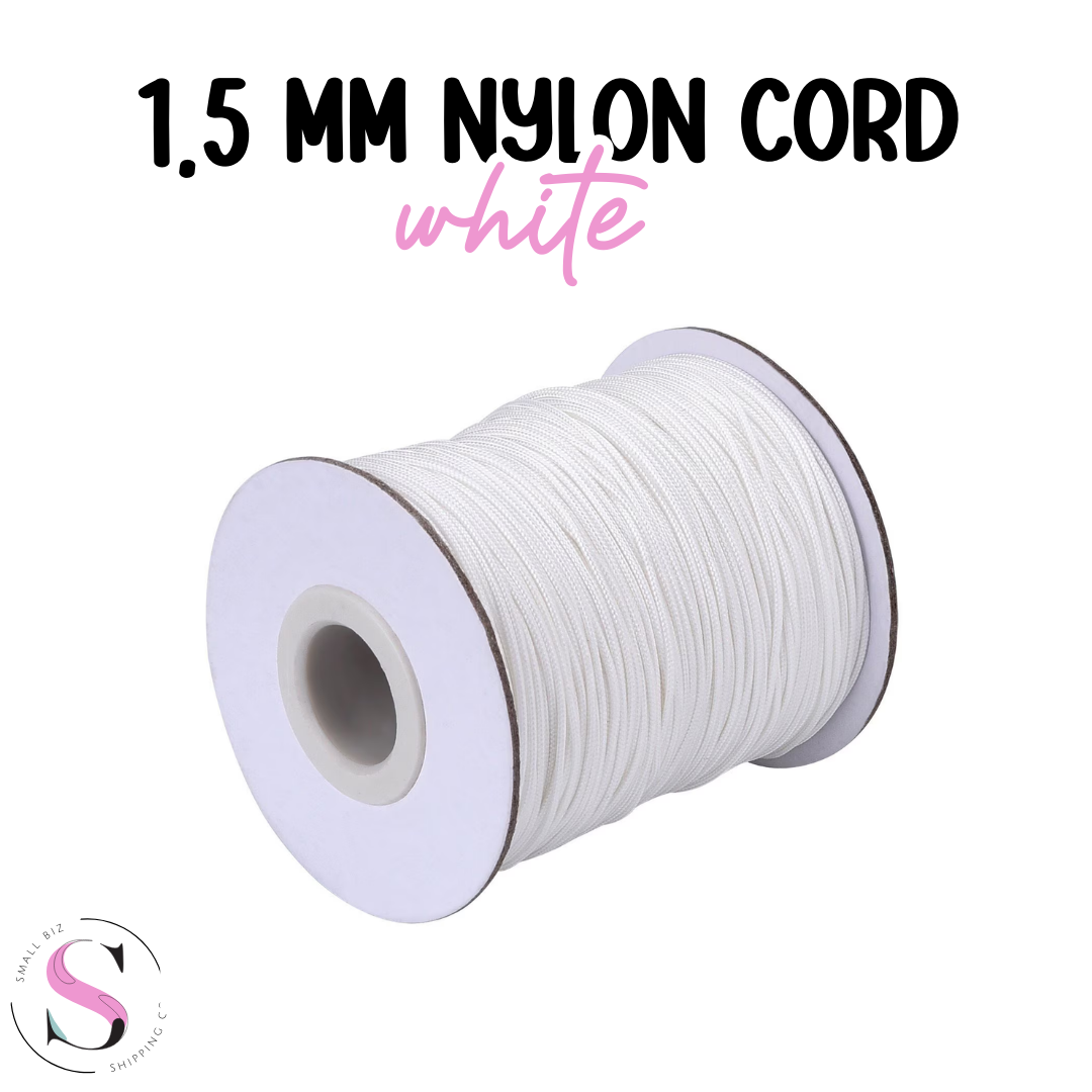 1.5mm Nylon Cord - White