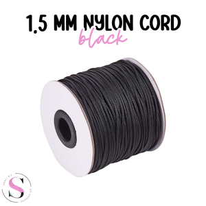 1.5mm Nylon Cord - Black