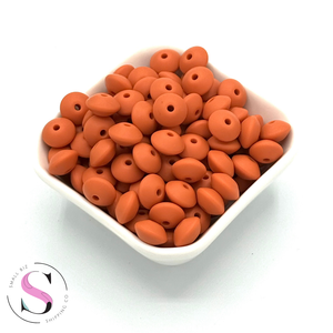 12mm Lentil Spacers - Pumpkin