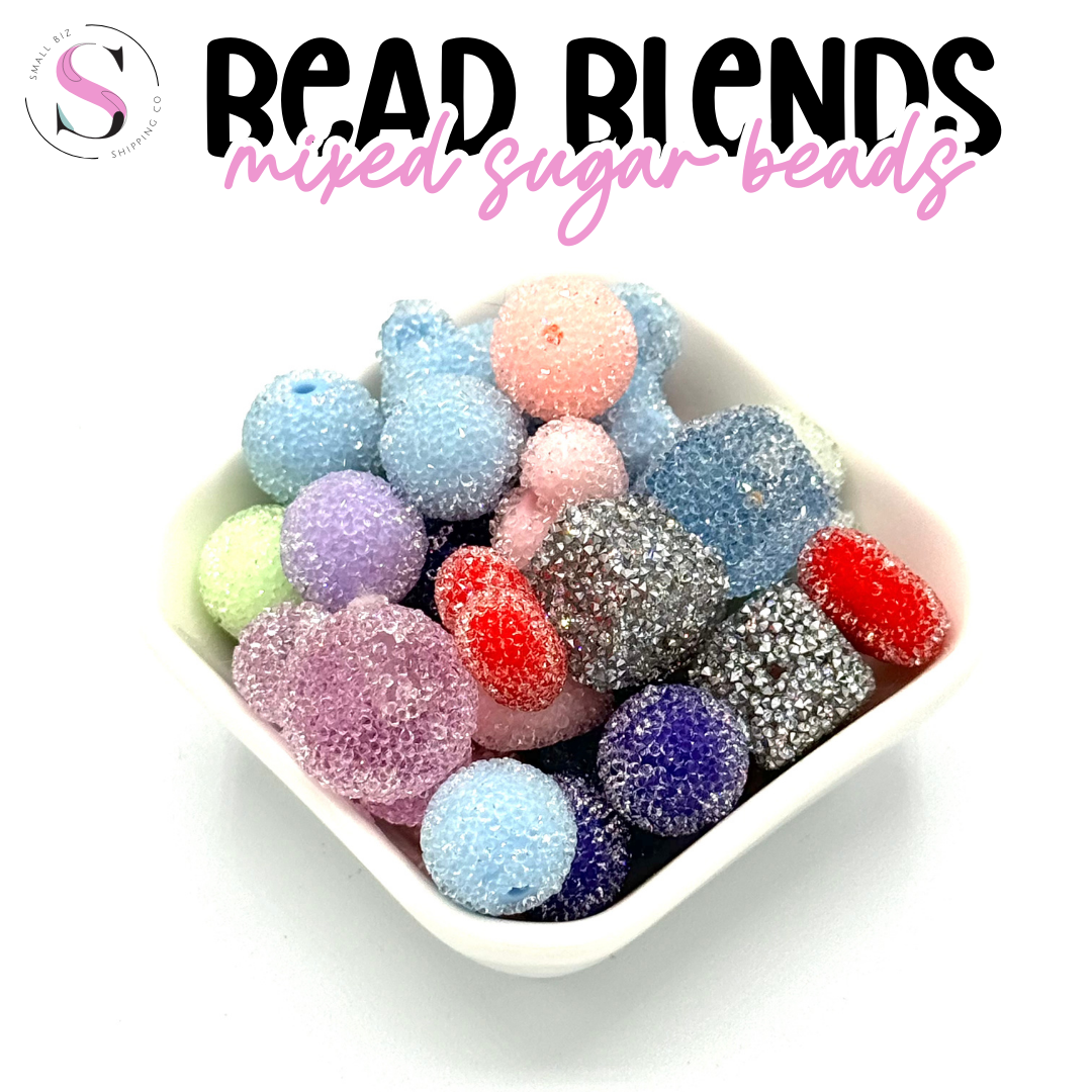 15-18mm Acrylic Sugar Beads - Mixed