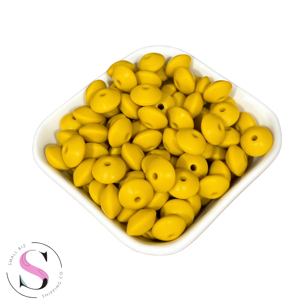 12mm Lentil Spacers - Mustard