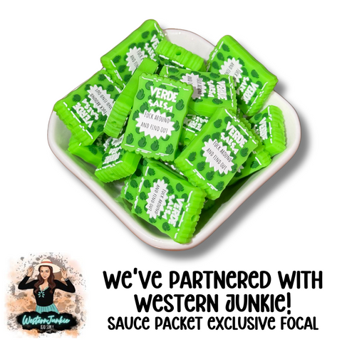 Silicone Pen Focal - Sauce Packets *WESTERN JUNKIE EXCLUSIVE FOCAL*