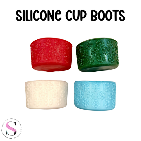 Silicone Cup Boot - Snowflake Design