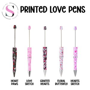 Love Print Beadable Pens