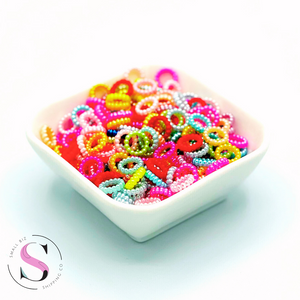 Pearl Spacer Rings - 10mm (Assorted Colors) 10 Pack