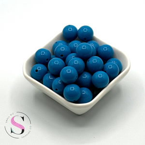 15mm Liquid SIlicone Beads - Blueberry