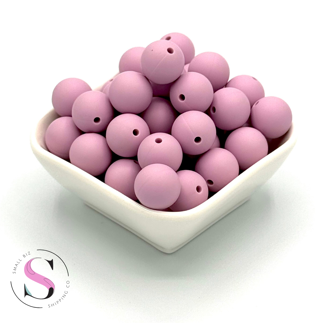 15mm Silicone Beads - Thistle