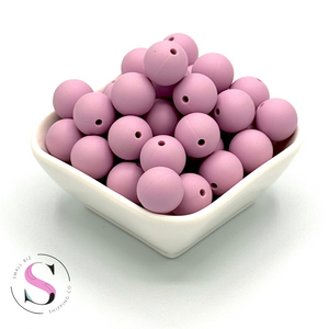 15mm Silicone Beads - Thistle