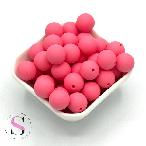 15mm Silicone Beads - Bubblegum