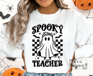 Screen Print Transfer - Spooky Teacher