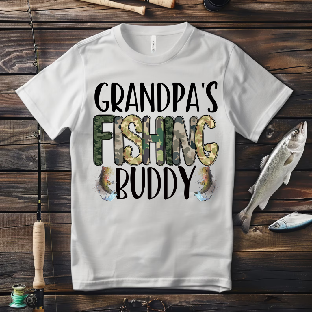 DTF Full Color Transfer - Grandpa's Fishing Buddy