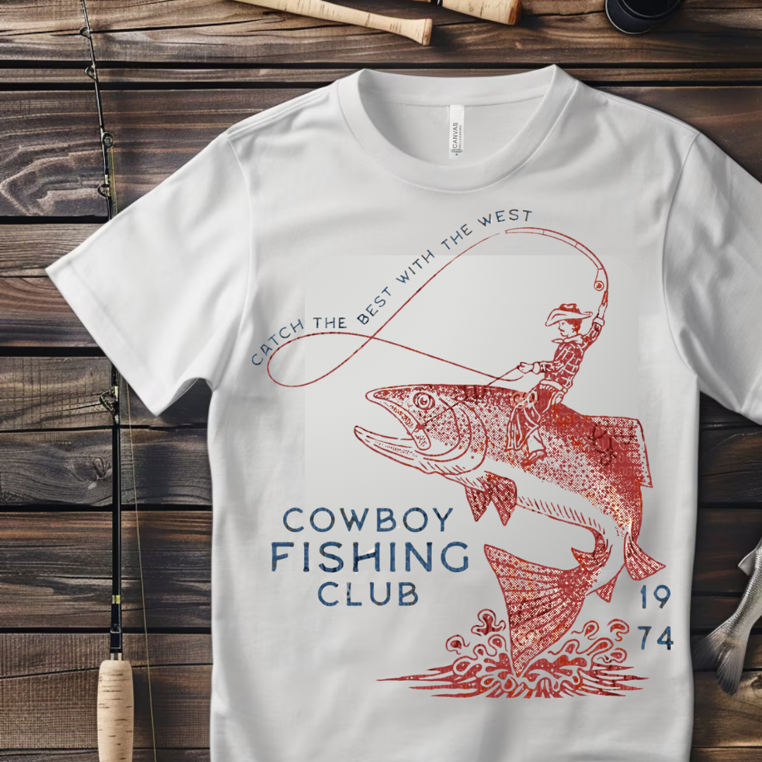 DTF Full Color Transfer - Cowboy Fishing Club