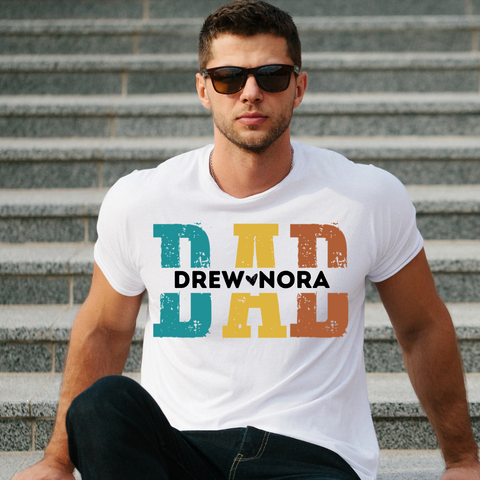 DTF Full Color TShirt Transfer - DAD *CUSTOMIZABLE*