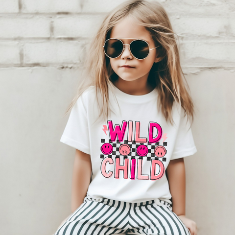 DTF Full Color Transfer - Wild Child Pink