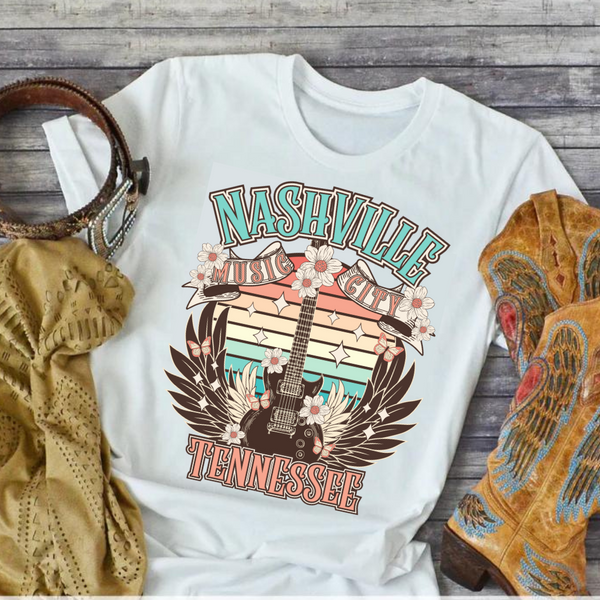 DTF Full Color Transfer - Nash Guitar