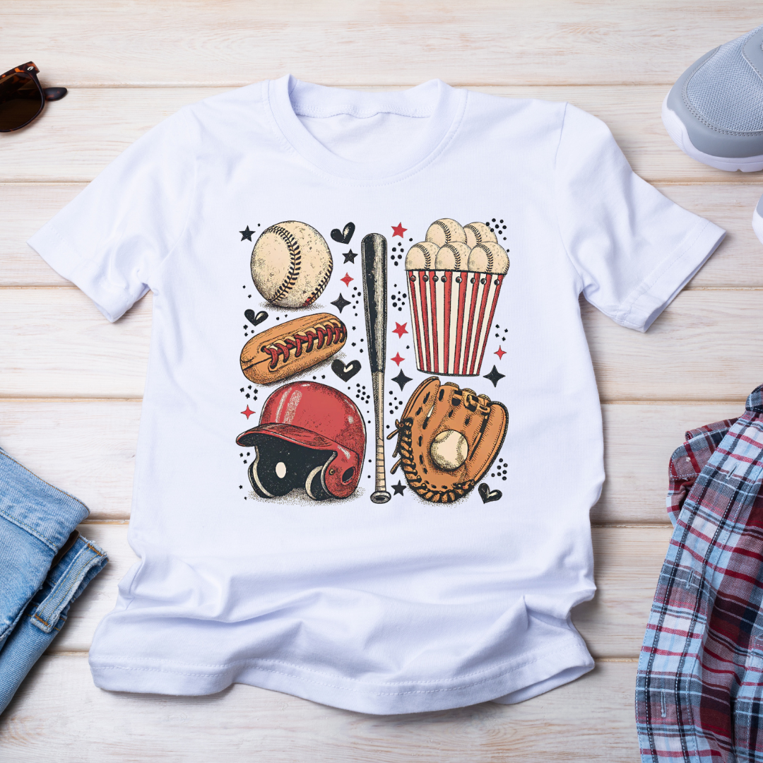 DTF Full Color Transfer - Baseball Things