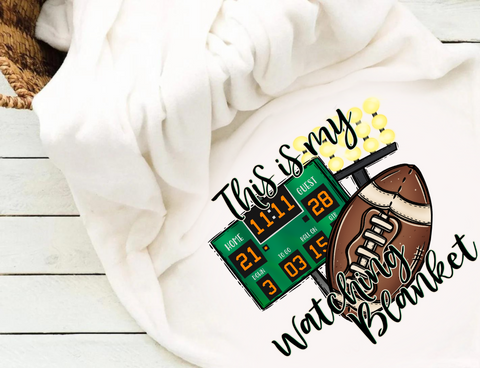 Football Watching - Blanket Sublimation Transfer